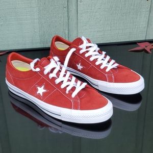 Burgundy Leather Converse All Star with Lunarlon,